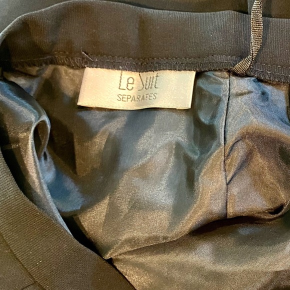 Le Suit Separate Dress Slacks Black Polyester Fully Lined Size 16 - Picture 10 of 12